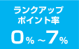 ランクアップポイント率0%〜7%