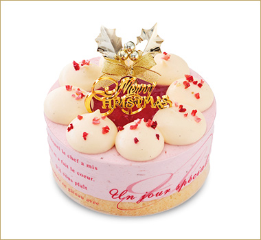 ［ガトー・ド・ボワイヤージュ］オーシャンベリー苺のムースケーキ4号