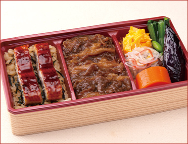 ［柿安］牛めし＆うなぎ弁当