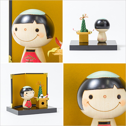 金太郎・ちまきセット (国産水木／飾り付けサイズ：約W14×H12.5×D10cm) 6,930円 金太郎本体のみ (国産水木／約W5×H8cm) 3,300円 ※その他参考品