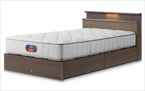 ［特別ご提供品］ シングルベッド 抽出し付 (W98×L211×H82cm ※シングルサイズ) 170,000円(特別ご提供品価格)