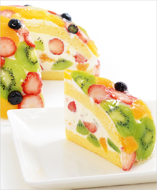 彩りフルーツの贅沢ズコット(1カット) 880円