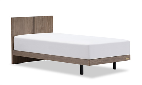 シングルベッド(W97×L198.5×H85cm) 121,000円  日本製のベッドマットレスとベッドフレームを組み合わせたお買い得なセットです。 マットレスは体圧分散・耐久力・通気性に優れた高密度連続スプリングを採用した人気モデル。ベッドフレームは部屋に馴染むグレージュ色。通気性の高いスノコ仕様です。