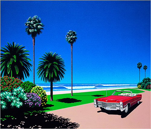 Chasing Rays, Jazzy Bays (ジクレー／画寸：58×68cm) 231,000円  明るい色彩と影のコントラストが際立ち、「シティポップ」のイメージの作品。