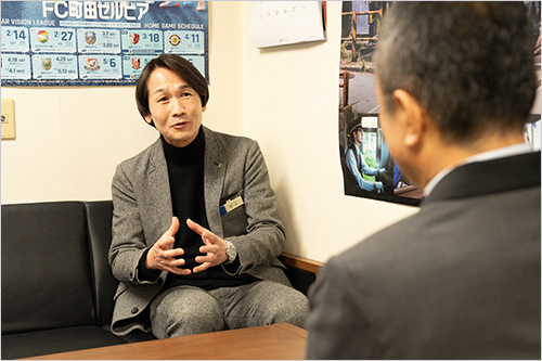 当時を懐かしむ店長