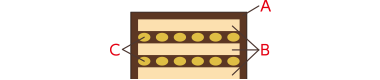 〈トップス〉チョコレートケーキR断面図