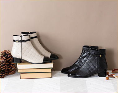 〈ミハマ〉ショートブーツ