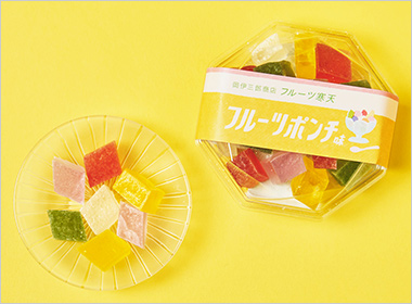 ＜島根県／岡伊三郎商店＞フルーツ寒天 フルーツポンチ味