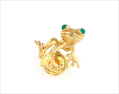 エメラルドピンブローチ