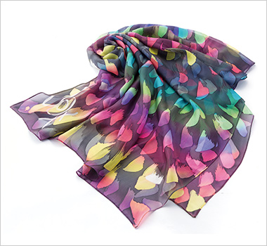 【香川県／染色工房 夢の樹】手描き重ね染ストール