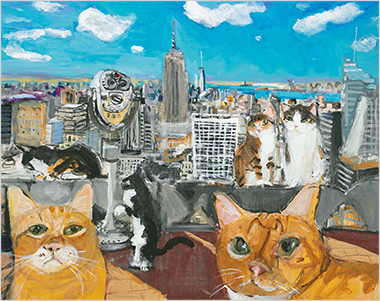 「この景色は絶対に見飽きない、そうでしょう？」©NY ARTISTS GUILD 2014
