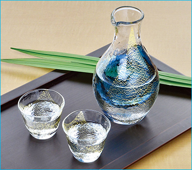 冷酒セット 金箔