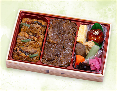 〈おこわ米八〉鰻おこわとすき焼きのスタミナ弁当