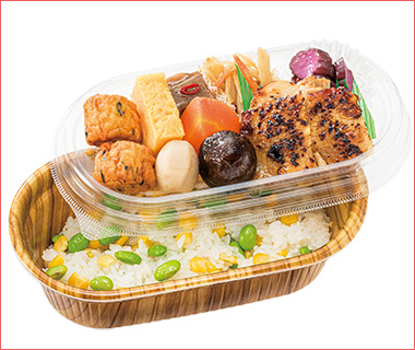 〈和のごちそう〉季節ご飯の2段弁当