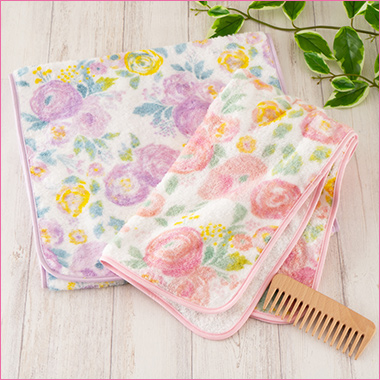 〈ホットマン〉［ラナンキュラス］ヘアタオル