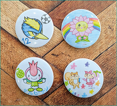 キャラクター缶バッチ イメージ