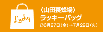 〈山田養蜂場〉ラッキーバッグ ◎6月27日(金)→7月29日(火)