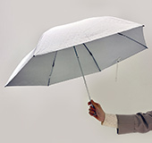 〈フワクール〉晴雨兼用傘 グリッタープリント ジオメタリック