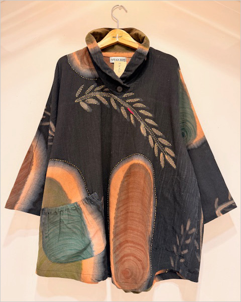 染め刺子ブラウス(綿100％／フリーサイズ) 16,500円