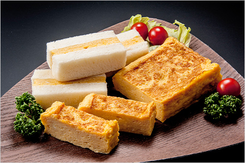 江戸前玉子焼(1本) 1,385円 江戸前玉子焼サンド(1折) 820円