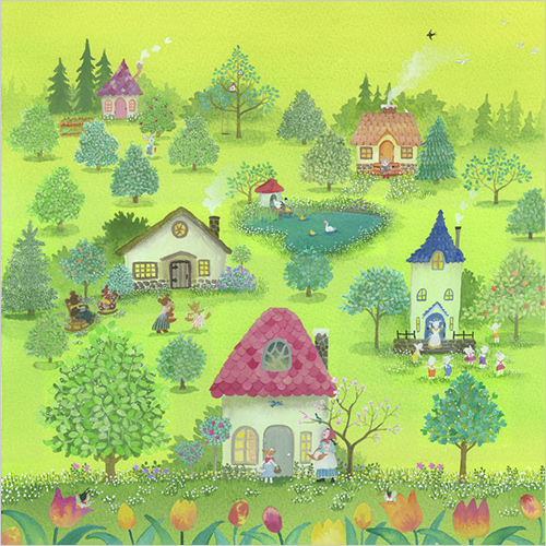 小さいお家(アーカイバル／35×35.5cm) 47,520円