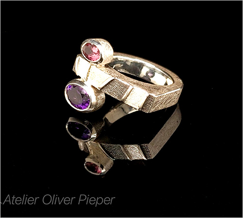 リング(Silver925＋18K／トルマリン・アメシスト／15～16号) 145,200円【現品限り】