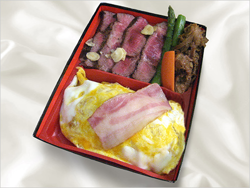 牛ロースステーキ弁当(1折) 2,592円　