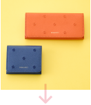 ＜ニナ リッチ＞上：長財布、下：折り財布