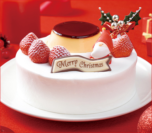 〈パステル〉クリスマスプリンケーキ5号