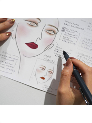 <RMK>ビューティコミュニケーターによるメイクアップレッスンイメージ