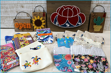 ＜Handmade Shop SABO＞布小物・ストリングアート各種