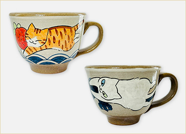 うみねこ工房久峰窯 イマハヤシユイ 猫マグカップ