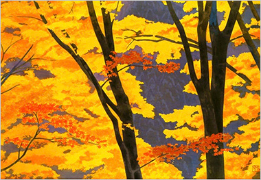 東山魁夷「京洛春秋より『照紅葉』」