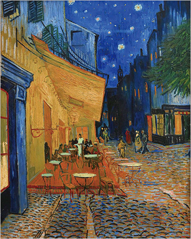 ゴッホ「夜のカフェテラス」
