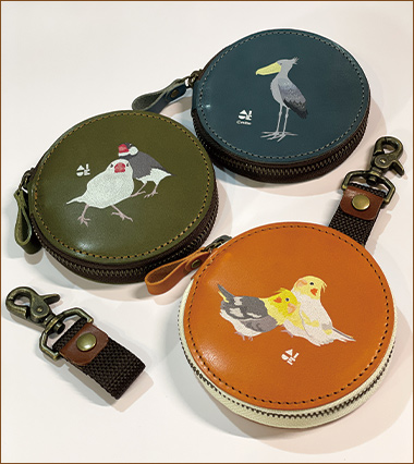 着脱ストラップ付きラウンドケース【栃木レザー】