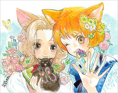 ＜はしもとまさえ＞原画「36／あなたの声にこころは開く」