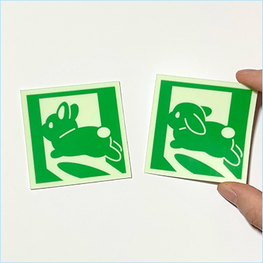 ＜くぅもんせ＞蓄光ステッカー