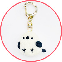 ゆらゆらシマエナガキーホルダー