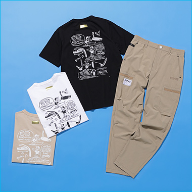 〈ピン アパレル〉Tシャツ、ボトムス