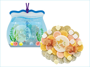 〈桂新堂〉金魚の水遊び