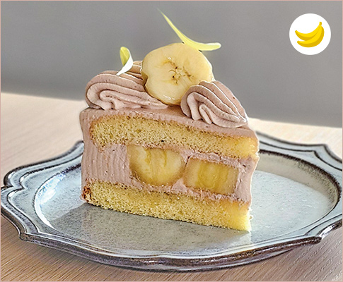 ［カズベイク］チョコバナナショートケーキ