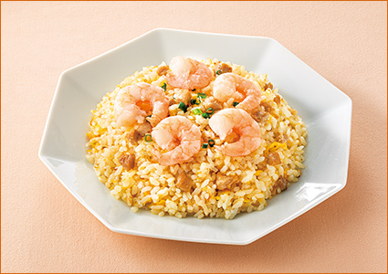 ［桂林］自家製チャーシューと海老の炒飯