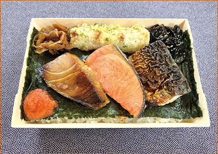 ［懐石料理 青山］焼き魚海苔重