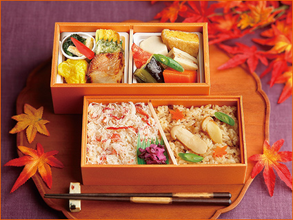 ［なだ万厨房］松茸御飯と蟹御飯の二段重(1折) 2,997円