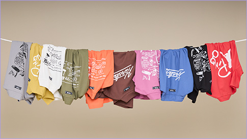 ［ピン アパレル］モックネック半袖シャツ