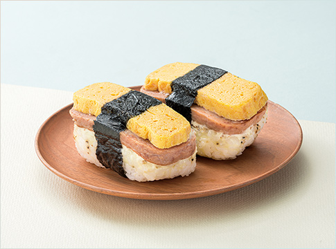 〈ぼんたぼんた〉たまごinスパムにぎり