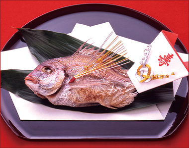 〈築地 魚弁〉天然鯛 塩焼