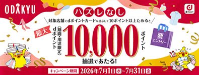 ハズレなし！dポイント最大10,000ポイント当たるキャンペーン