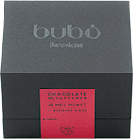 〈ブボ・バルセロナ〉チョコスカルプチャー ジュエル ハート(パッケージ)