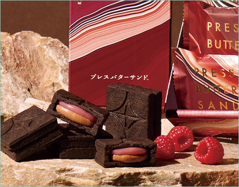 〈プレスバターサンド〉バターサンド＜ラズベリーショコラ＞